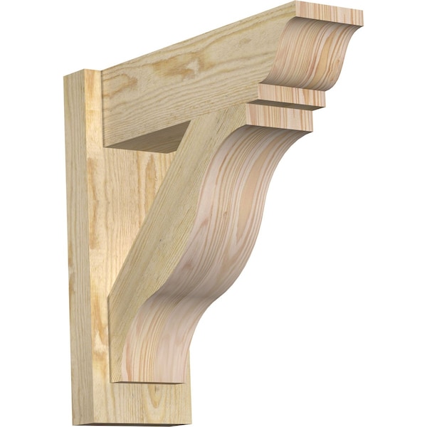 Ekena Millwork Funston Rough Sawn Traditional Outlooker, Douglas Fir, 6"W x 18"D x 18"H OUT06X18X18FST01RDF - main
